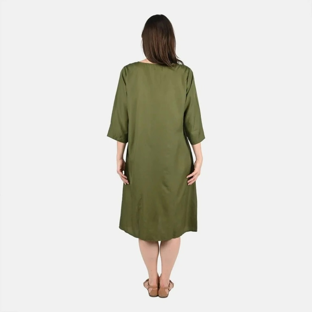 Side Patchwork Midi Dress - Picture 3 of 7